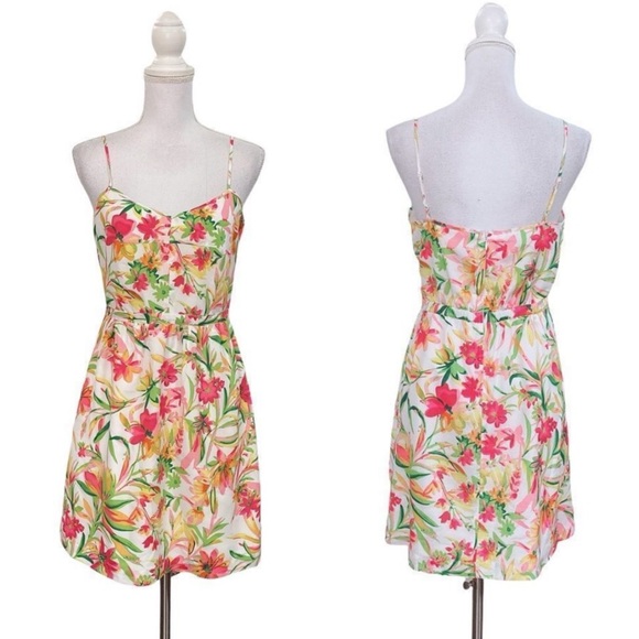 J. Crew Factory Dresses & Skirts - J. CREW Factory Women Dress Sz 6 Floral Hawaiian Tropical Aline Seaside Coastal